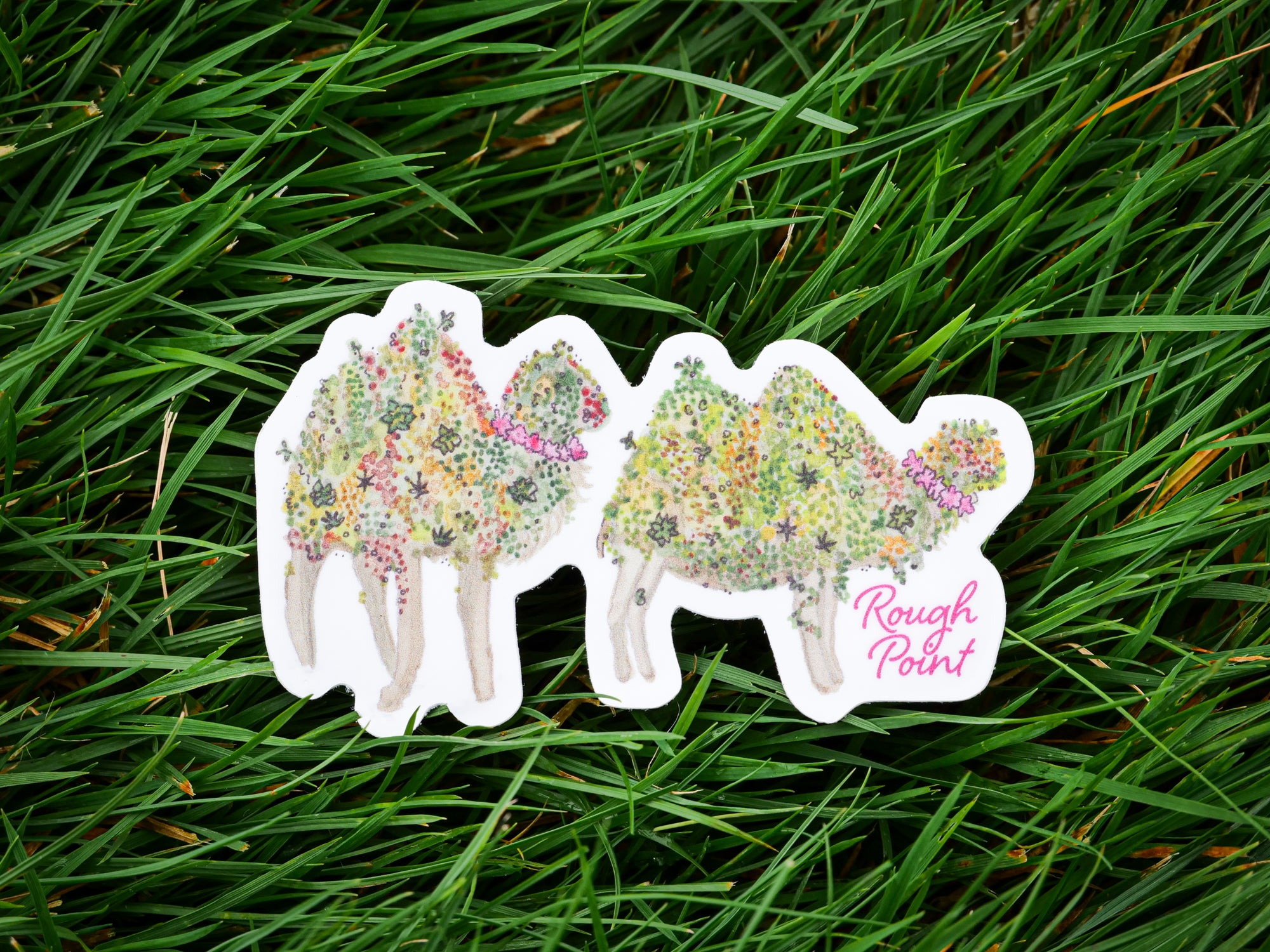 Whimsical Camel Die-Cut Sticker