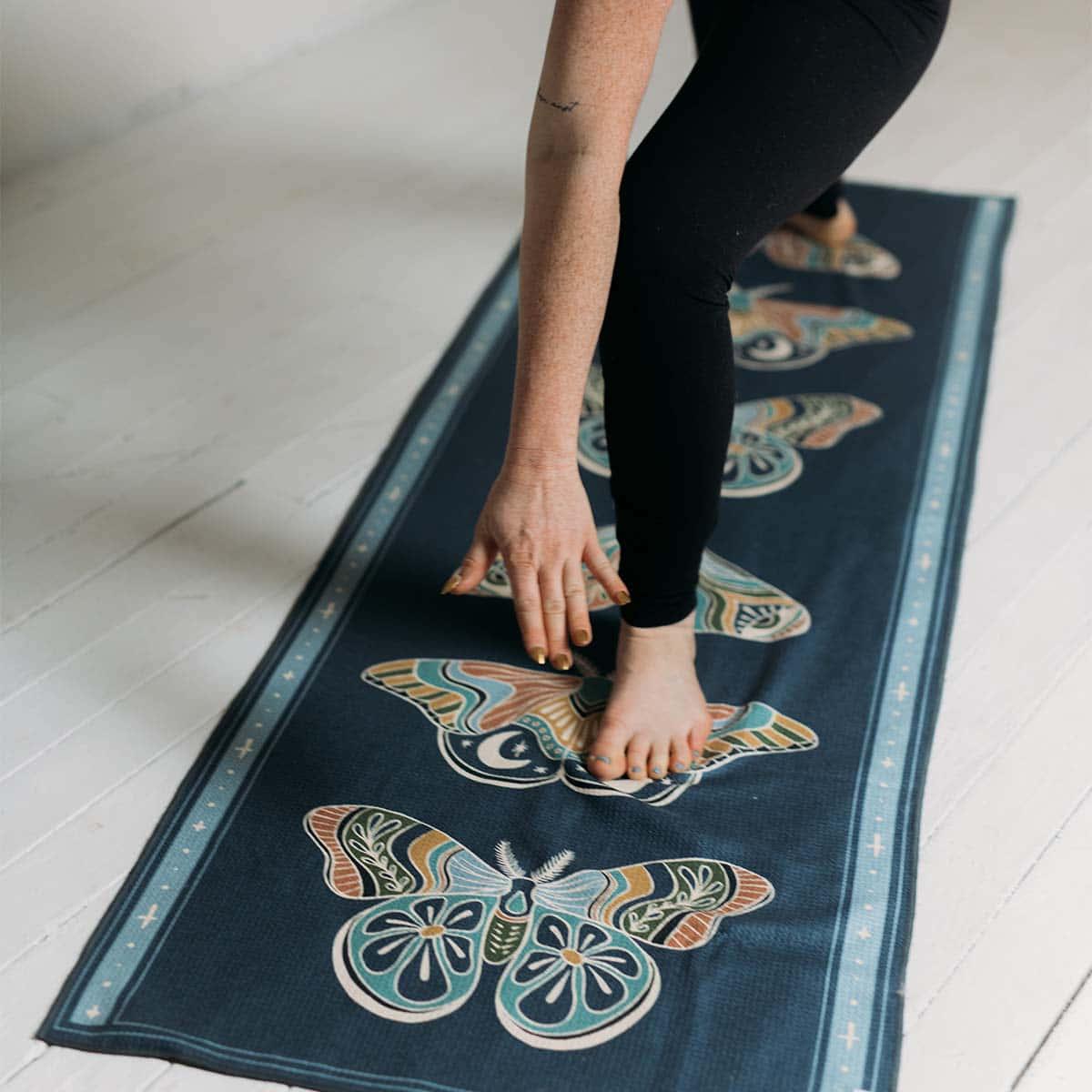 Painted Moth Perfect Yoga Towel