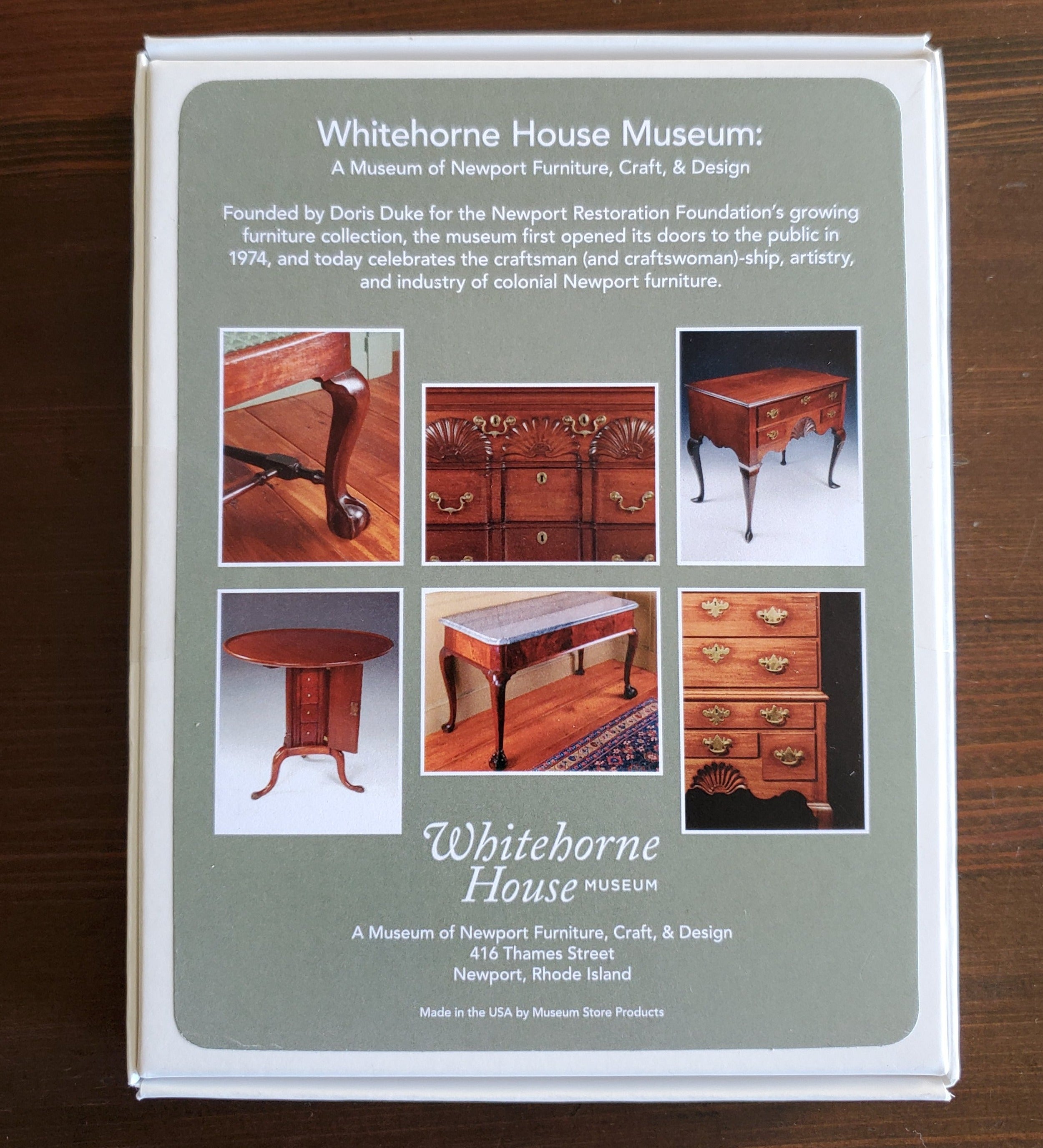 Whitehorne House Museum Collection Notecard Set