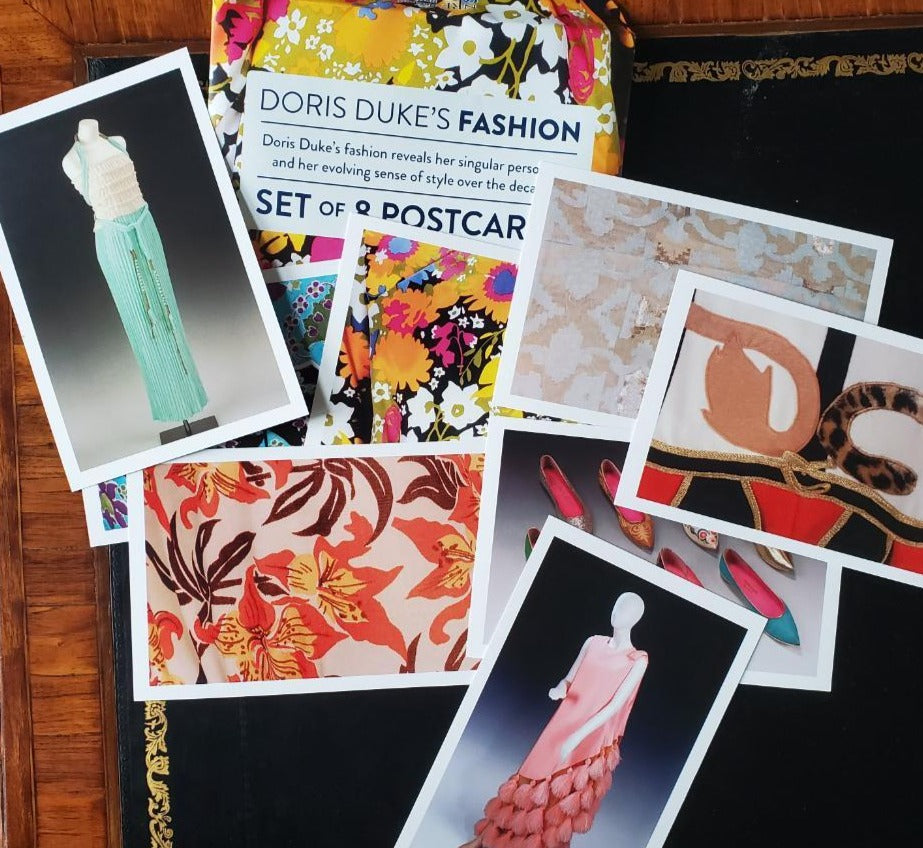 Doris Duke's Fashion-Set of 8 Postcards