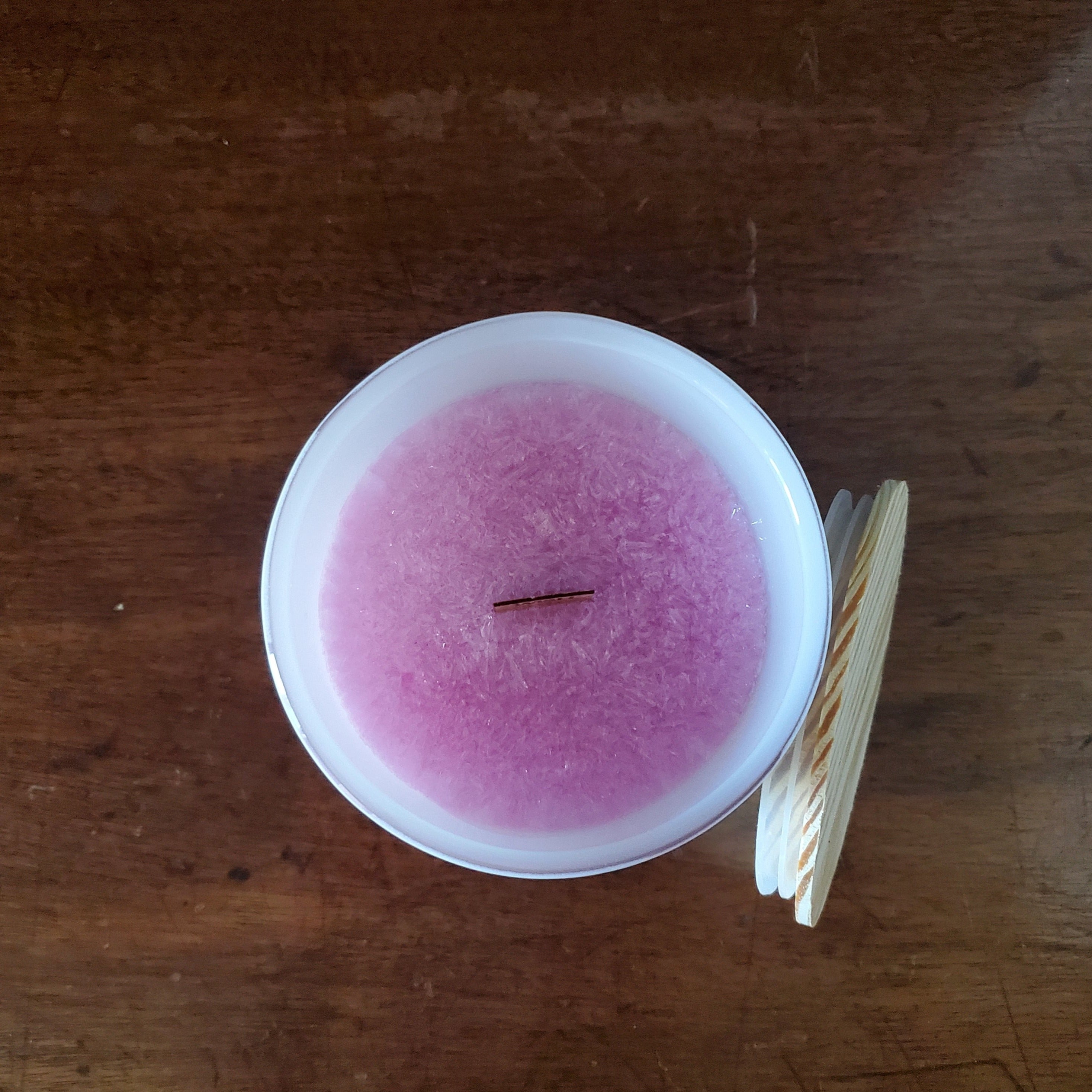 Rough Point Beach Rose Hand-Poured Wood Wick Candle