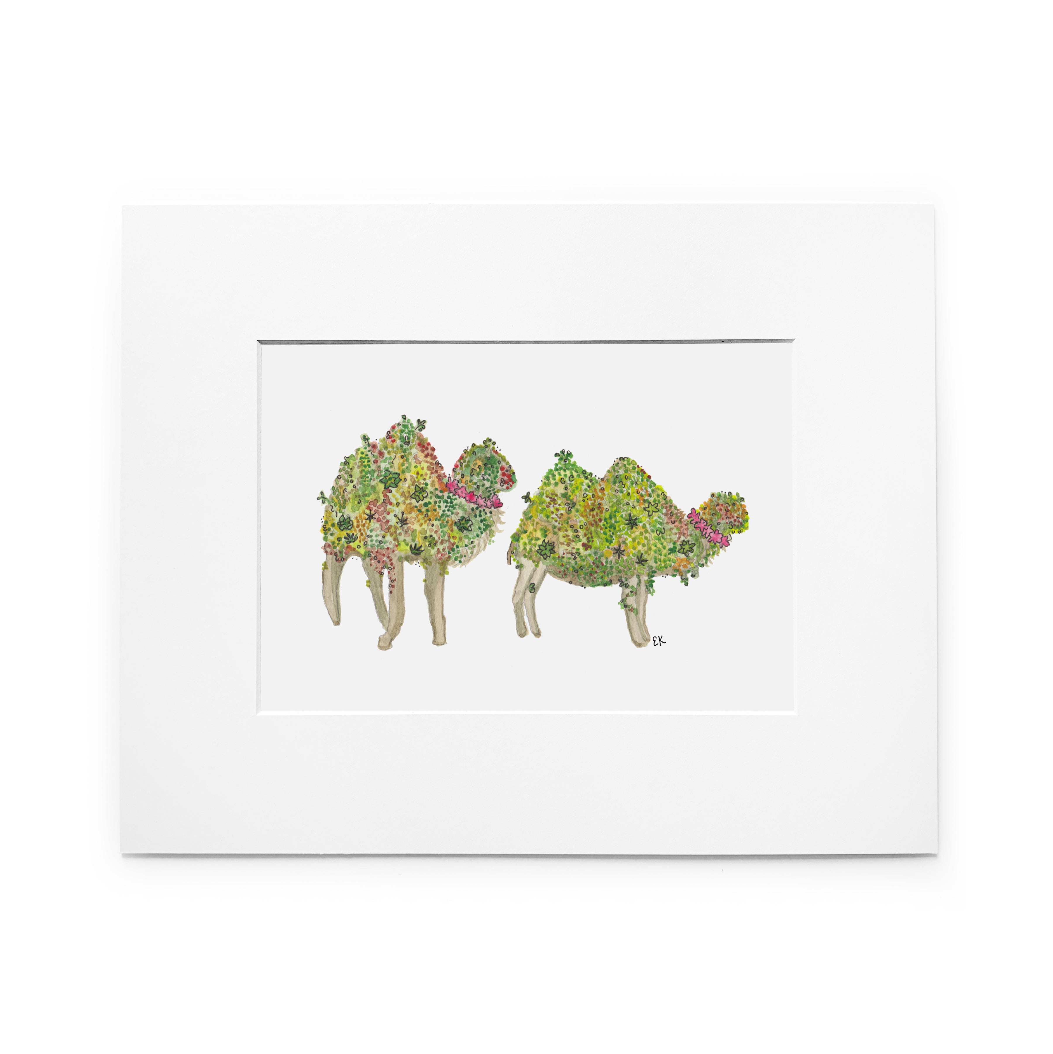 *Limited Edition* Camels Watercolor (8x10 Print)